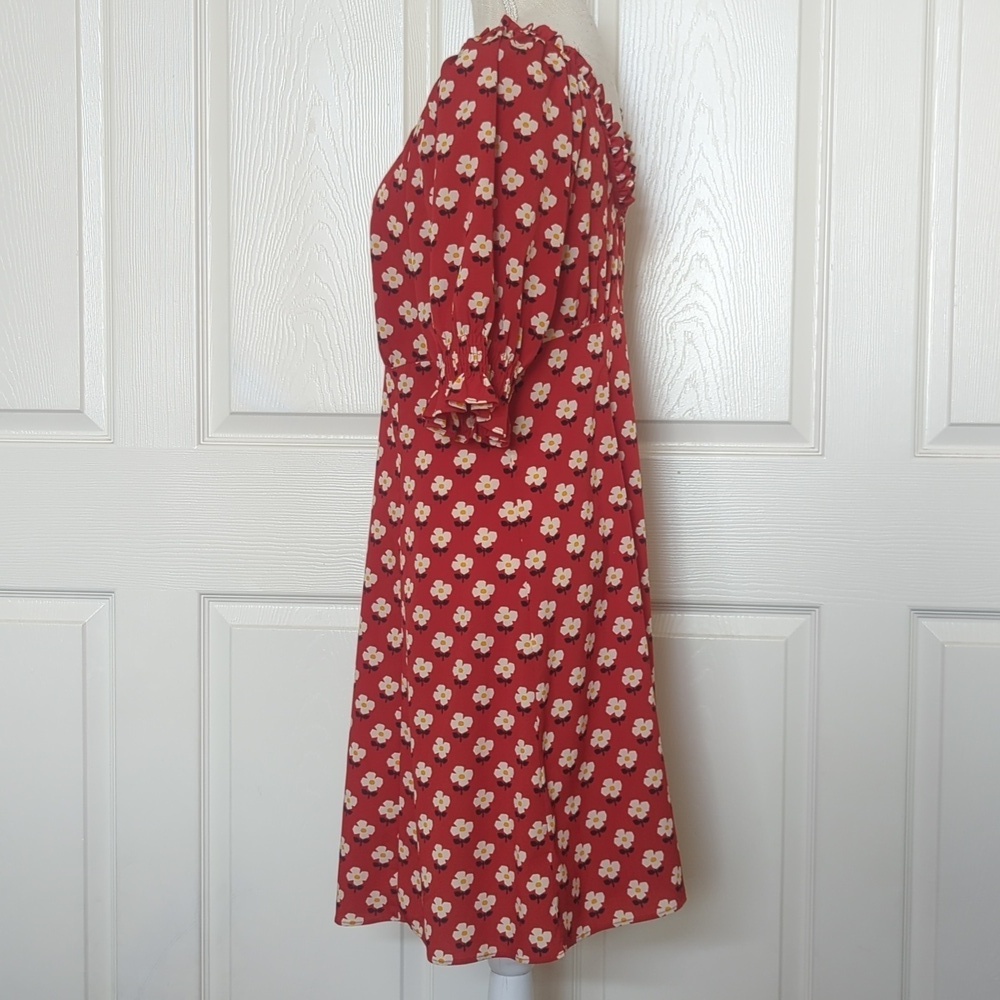 Kate Spade Block Flower Fluid Dress - Picture 4 of 7